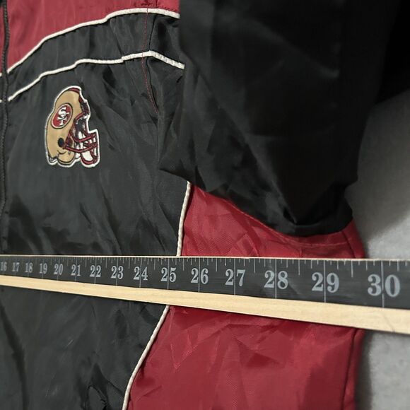Vintage San Francisco 49ers Jacket Mens XXL Black OG NFL Football Full Zip 2XL - Picture 4 of 16